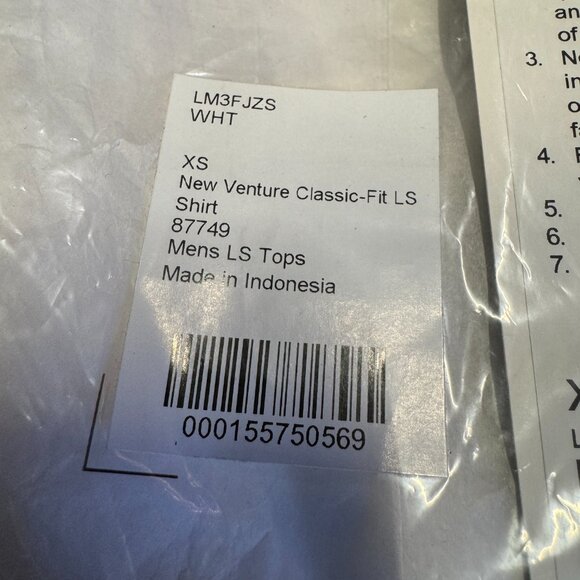 BNWT Lululemon New Venture Long-Sleeve Shirt Classic-Fit, White, XS - Picture 5 of 6